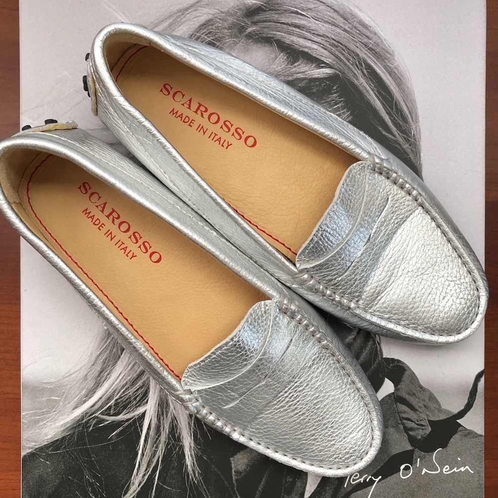 SCAROSSO LADIES ASHLEY DRIVING MOCCASIN- Made In Italy- 38 EU Size